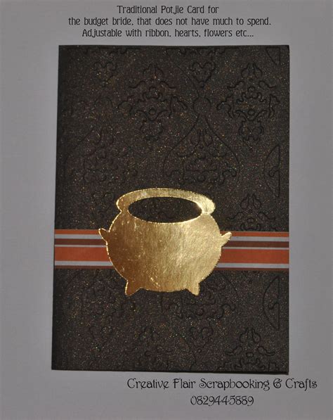Traditional Zulu Potjie card - Wedding or other invitation, can be