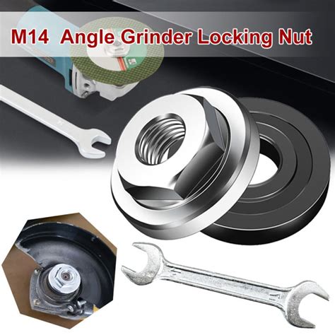 Eg【ready Stock】angle Grinder Locking Nut M14 Thread Quick Change 100