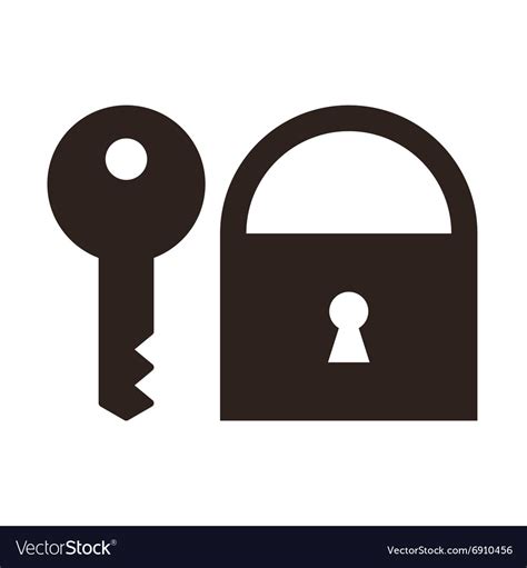 Key And Padlock Icon Royalty Free Vector Image