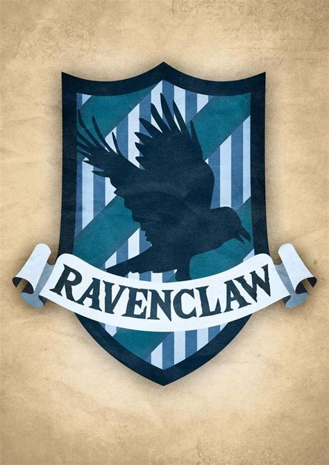 Ravenclaw Coat Of Arms Crest Poster Print Harry Potter Etsy In 2021