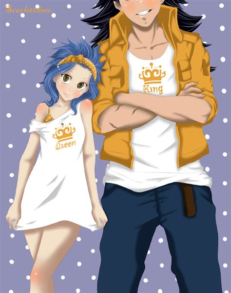 Levy And Gajeel Levy X Gajeel King And Queen By Scarlettdeer Gajevy