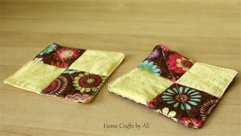 Easy To Sew Four Square Coasters Home Crafts By Ali