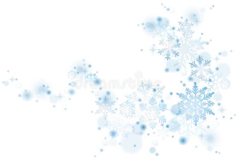 Blue Snowflakes Swirl Stock Illustration Illustration Of Abstract