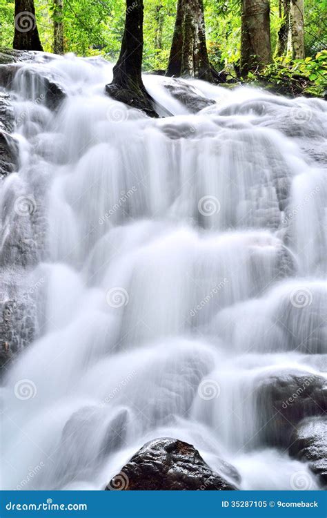 Cascading Waterfall Stock Image Image Of Rapid Stone 35287105