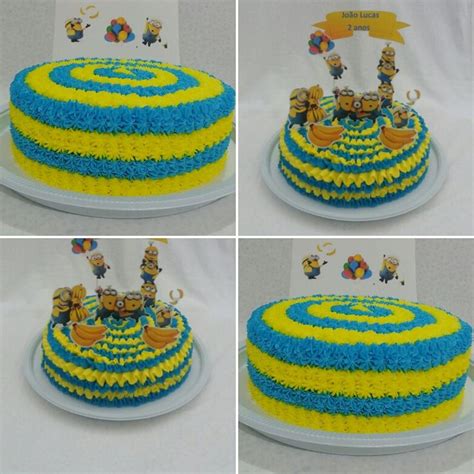 Montagem de foto tema minions. Bolo tema minions | Minions, Bolo