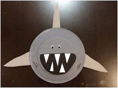 Paper Plate Shark Paper Plate Crafts Crafty Paper Plate