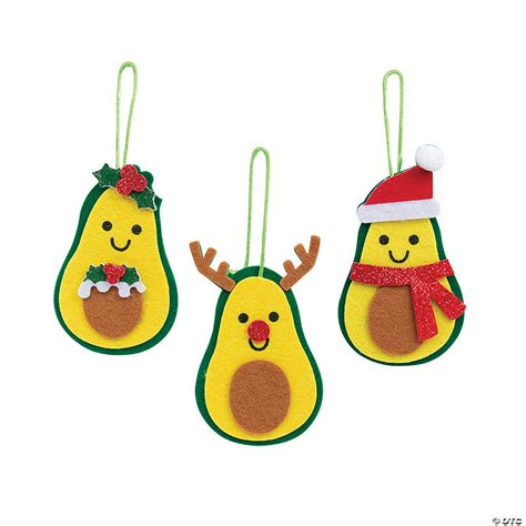 Christmas Avocado Ornament Craft Kit Makes 12 Oriental Trading