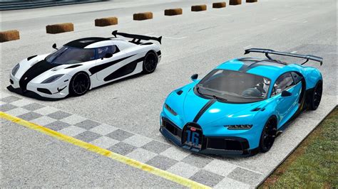 Bugatti Chiron Pur Sport Vs Koenigsegg Agera Rs At Old Monza Youtube