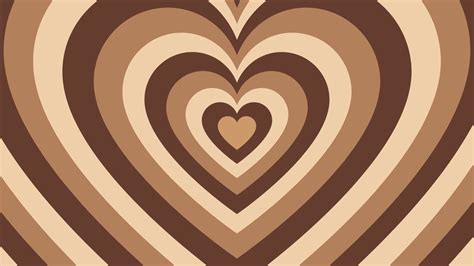 Brown hearts desktop wallpaper Papel tapiz marrón Fondo de
