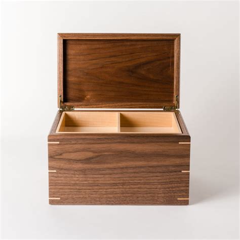 large size keepsake memory box personalized walnut wood mad tree woodcrafts®