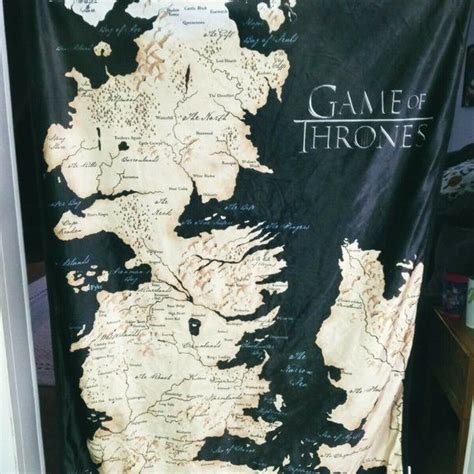 Game Of Thrones 46 Inch X 60 Inch Map Of Westeros Fleece Throw Hbo