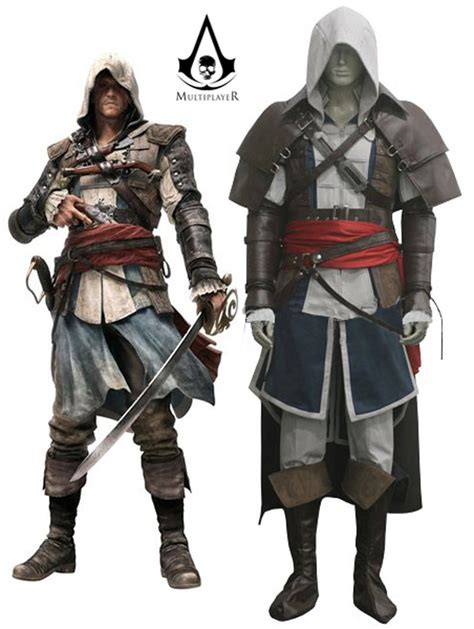 assassins creed  black flag edward kenway cosplay costume tailor