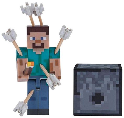 Minecraft Series 1 Core Action Figure Pack Steve With Arrows