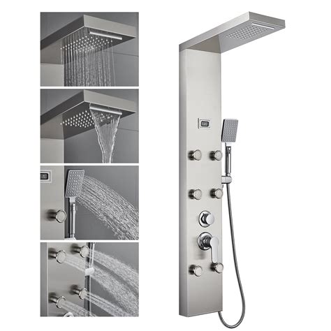 Buy Rovogo Body Jets Shower Panel System With Rainfall Waterfall