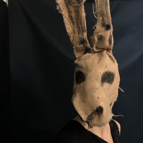 Creepy Rabbit Masquerade Masks Burlap Evil Easter Bunny Mask Etsy