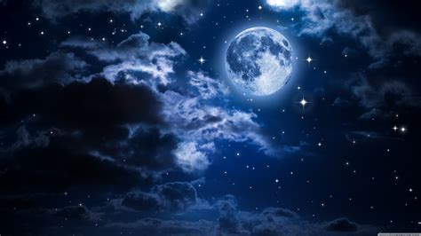 Sky And Moon Wallpapers Wallpaper Cave