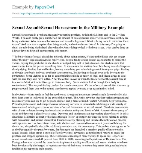 Sexual Assault Sexual Harassment In The Military Free Essay Example Free Nude Porn Photos