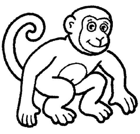 Monkey Colouring Sheets Monkey Colouring Clipart Best