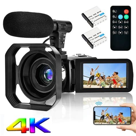 4k Camcorder Vlogging Camera For Youtube Ultra Hd 48mp Video Camera