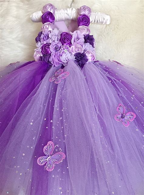 Vestido De Tutú Mariposa Púrpura Y Lavanda Vestido De Tutú Etsy