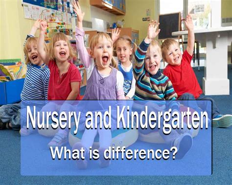 Difference Between Nursery And Kindergarten