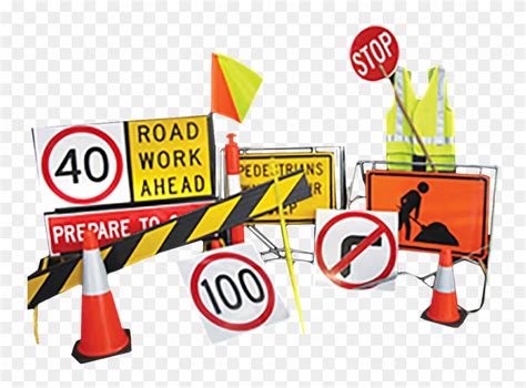 Road Work Signs Clipart 1186400 Pinclipart
