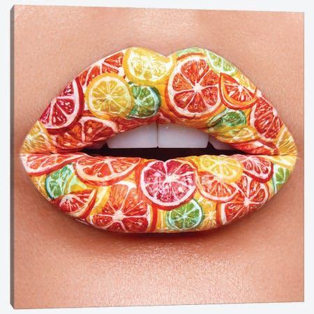 Lime Lips Canvas Art By Vlada Haggerty Icanvas Lip Art Makeup