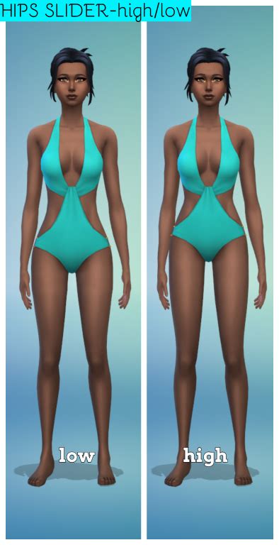 Mod The Sims Extended Butt And Hips Sliders V