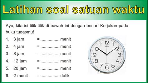 Soal Latihan Jam Kelas Sd 11500 Hot Sex Picture