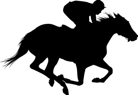 Race Horse Silhouette By Oksmith Horse Silhouette Horses Black Horse