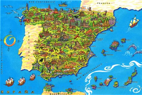 Mapa Lugares De Interés En España Vacaciones En Enclaves Con Encanto