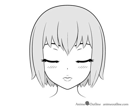 How To Draw Anime Kissing Lips And Face Tutorial Animeoutline