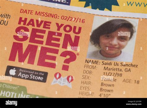 Have You Seen Me Ad Of Missing Girl Missing Children Missing Child