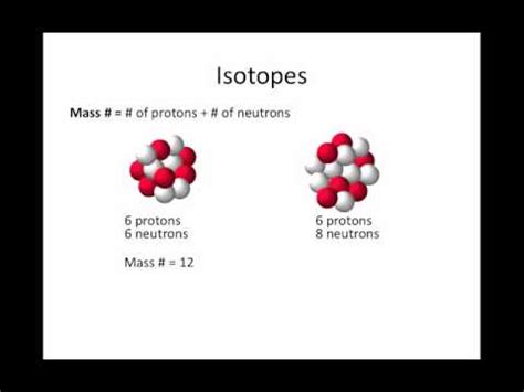 Isotopes are atoms that have the same number of protons and electrons but different. Atoms, Isotopes, Ions & the Periodic Table.mp4 - YouTube