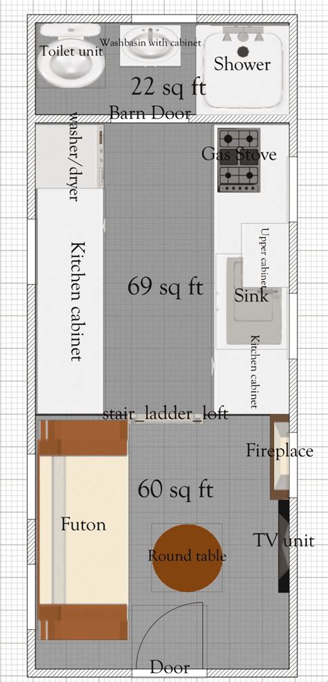 Shipping container free cad drawings. 8X20 Tiny House Floor Plans | Tiny house floor plans, Tiny house plans, Tiny house plan