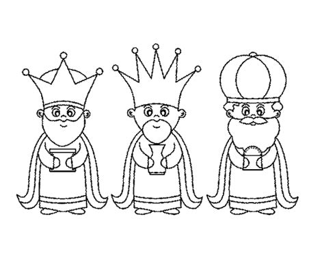 Los Reyes Magos para imprimir y colorear Colorear imágenes