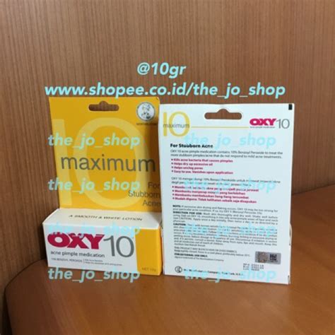 Jual Oxy 10 Acne Cream Jerawat 10gr Shopee Indonesia