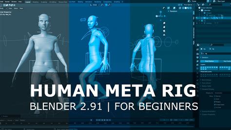 Tutorial Human Meta Rig Blender 291easy Beginners Youtube