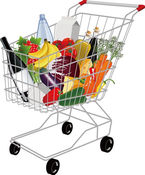 Download Grocery Shopping Cart Png Pic Full Shopping Cart Clipart