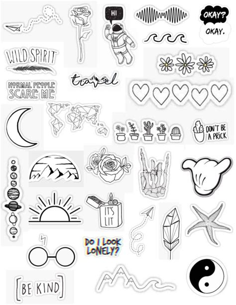 Vsco Girls Stickers You Need Print Stickers Black And Black And White