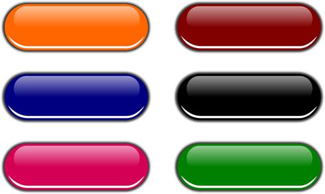Web Buttons Button Shiny Glossy Png Picpng