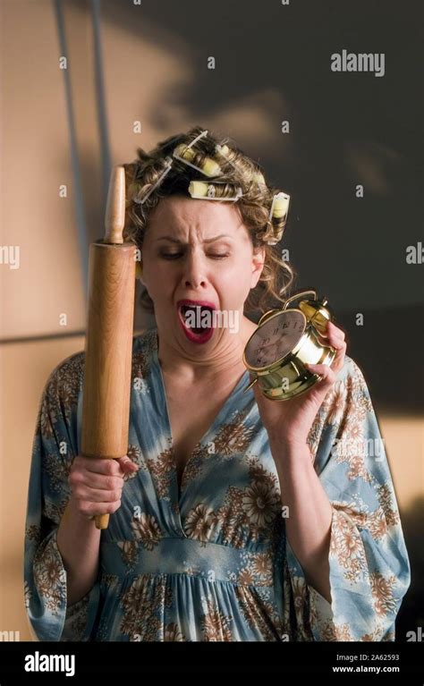 Angry Woman Rolling Pin High Resolution Stock Photography And Images