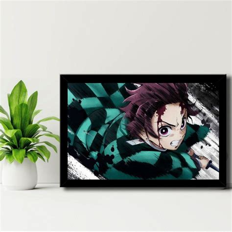 Quadro Decorativo Tanjiro Kimetsu No Yaiba Demon Slayer Elo7