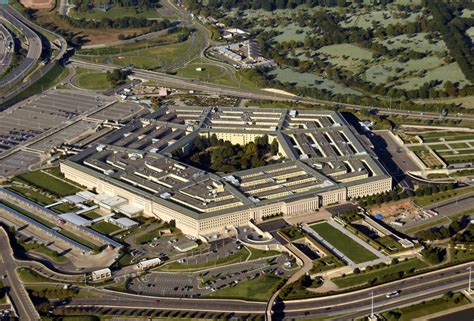 Pentagon In Washington Fünfeckiger Sitz Des Verteidigungsministeriums