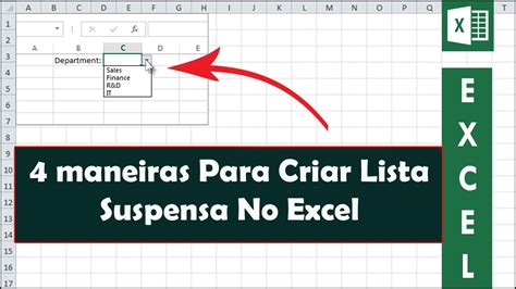 Como Criar Uma Lista Suspensa No Excel Edulearn