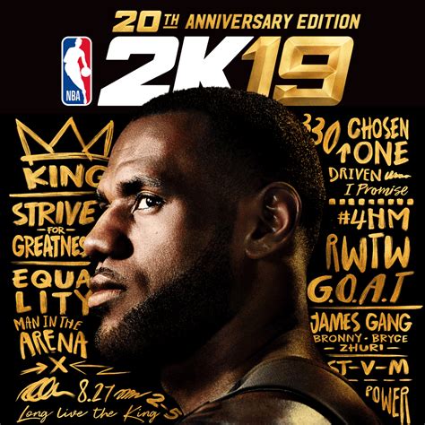 2k Announces Lebron James As The Face Of Nba 2k19 20th Anniversary
