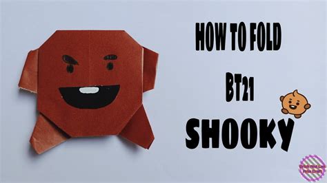 Video 10 How To Fold Bt21 Shooky Origami Bt21 Folds Step By Step