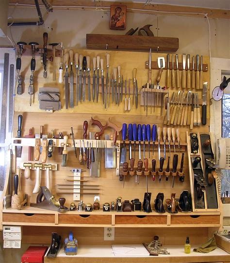 I used pegboard to display the tools and allow for great accessibility. DSCN7866.JPG | Workshop organization storage, Workshop ...