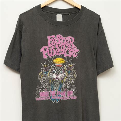 1990 Vintage Faster Pussycat Tour T Shirt Gem