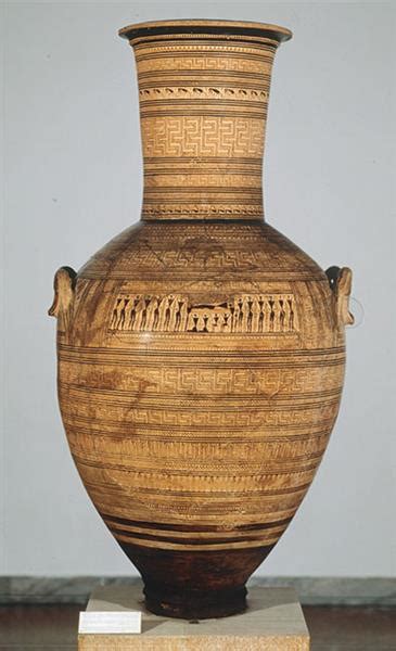 Attic Late Geometric Amphora From Athens By The Dipylon Painter C